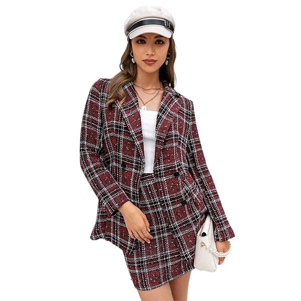 women's streetwear plaid daily wear office two piece set blazer office suit skirt sets skirt i7gy#, White
women's streetwear plaid daily wear office two piece set blazer office suit skirt sets skirt i7gy#, White
