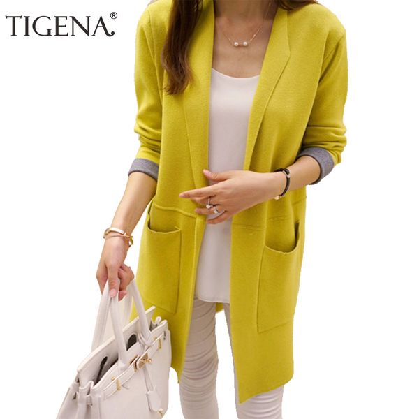 tigena long cardigan female autumn winter women sleeve sweater knitted s for jacket 201120, White;black
tigena long cardigan female autumn winter women sleeve sweater knitted s for jacket 201120, White;black