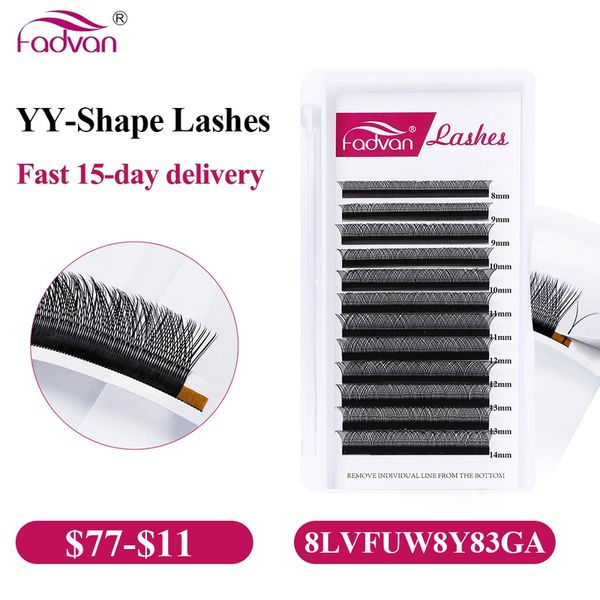 fadvan yy design lashes extension faux mink black brown soft invividual eyelashes y shape volume tools 8 14 mm 220524
fadvan yy design lashes extension faux mink black brown soft invividual eyelashes y shape volume tools 8 14 mm 220524
