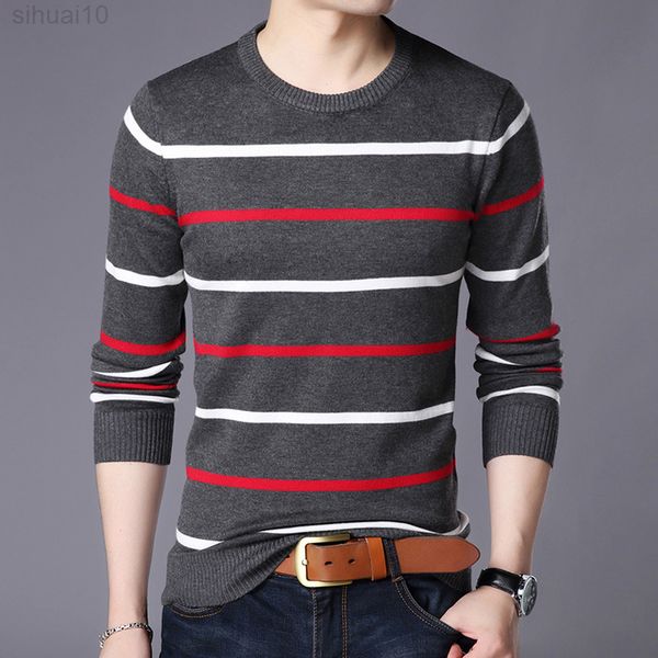 men's sweater spring autumn o-neck striped slim casual computer knittwear mens sweaters pullovers men -4xl streetwear mzl049 l220801, White;black
men's sweater spring autumn o-neck striped slim casual computer knittwear mens sweaters pullovers men -4xl streetwear mzl049 l220801, White;black