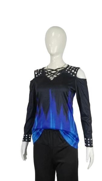 2021 autumn european and american explosions wish ladies cross collar long sleeve gradient printing t-shirt spot large size t-shirt b6an#, White
2021 autumn european and american explosions wish ladies cross collar long sleeve gradient printing t-shirt spot large size t-shirt b6an#, White