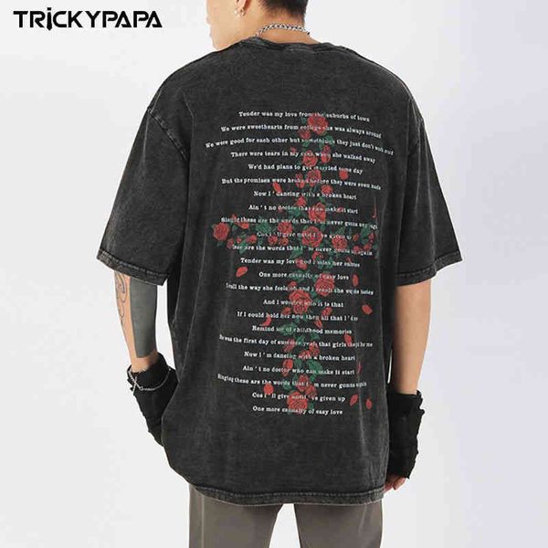 tk-pa american cross rose printed short sleeved t-shirt tide brand high street washed old half men manufacturer discount men's t-shirts, White;black
tk-pa american cross rose printed short sleeved t-shirt tide brand high street washed old half men manufacturer discount men's t-shirts, White;black