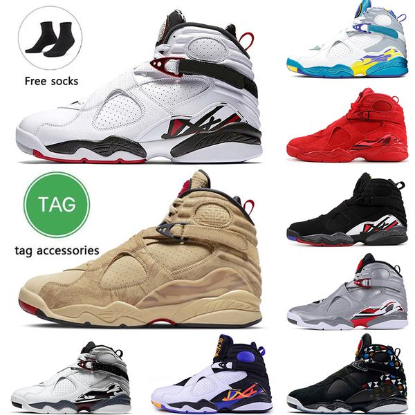 2022 with socks 8 8s men women basketball shoes quai 54 unc bred black aqua chrome south beach three peat playoff burgundy sports trainers s
2022 with socks 8 8s men women basketball shoes quai 54 unc bred black aqua chrome south beach three peat playoff burgundy sports trainers s