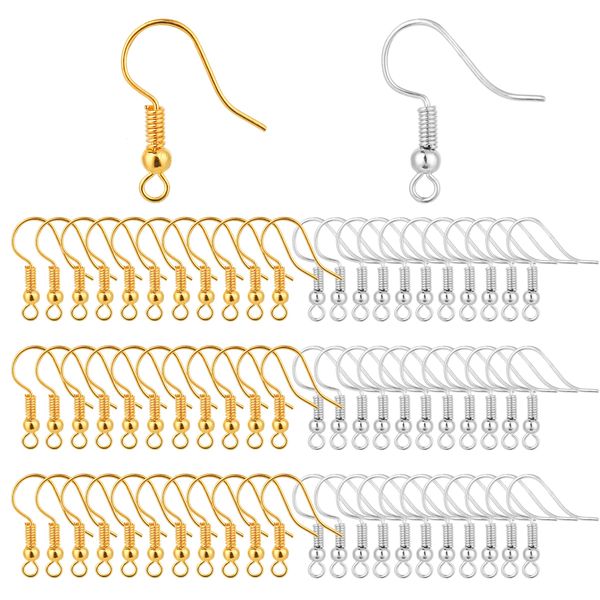 charm stainless steel earring hooks fish ear wires french wire coil and ball amgwz, Golden
charm stainless steel earring hooks fish ear wires french wire coil and ball amgwz, Golden