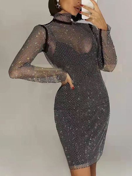 elegant fashion long sleeve diamonds grid 2 two piece sets dresses for women high neck hollow out bodycon club party dress cx220518, Black;gray
elegant fashion long sleeve diamonds grid 2 two piece sets dresses for women high neck hollow out bodycon club party dress cx220518, Black;gray