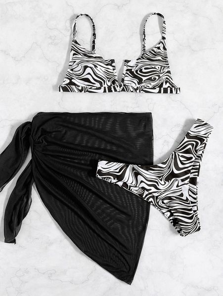 3pack zebra stripe v wired high cut bikini swimsuit & beach skirt x30r#, White;black
3pack zebra stripe v wired high cut bikini swimsuit & beach skirt x30r#, White;black