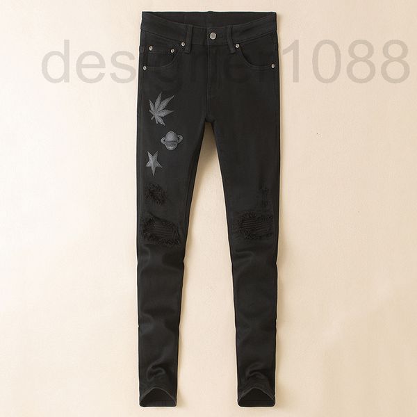 men's jeans designer autumn and winter new ripped jeans men's slim fit leggings elastic korean trendy casual pants 4sep, Blue
men's jeans designer autumn and winter new ripped jeans men's slim fit leggings elastic korean trendy casual pants 4sep, Blue