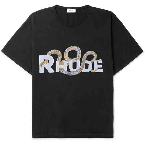 men women designer cotton rhude retro three-dimensional snake bone print high street short-sleeved round neck casual t-shirts high-quality, White;black
men women designer cotton rhude retro three-dimensional snake bone print high street short-sleeved round neck casual t-shirts high-quality, White;black