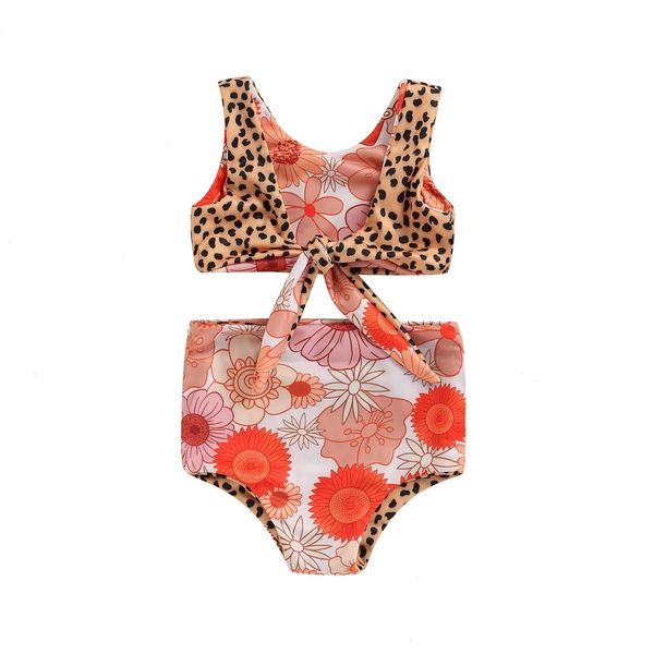 0-4years toddler girl summer 2pcs swimwear sets sleeveless backless knotted vest leopard floral print bottom, White
0-4years toddler girl summer 2pcs swimwear sets sleeveless backless knotted vest leopard floral print bottom, White