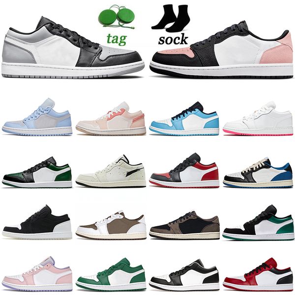 jumpman 1s low sport basketball shoes for women mens unc reverse black toe mighty cactus jack bleached coral edge glow sneakers size 36-46 t, White;red
jumpman 1s low sport basketball shoes for women mens unc reverse black toe mighty cactus jack bleached coral edge glow sneakers size 36-46 t, White;red