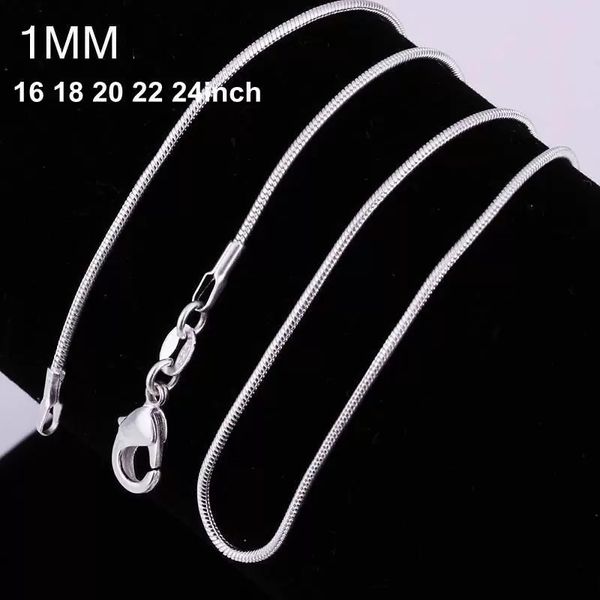 1mm 925 sterling silver plated smooth snake chains women necklaces jewelry size 16 18 20 22 24 26 28 30 inch wholesale
1mm 925 sterling silver plated smooth snake chains women necklaces jewelry size 16 18 20 22 24 26 28 30 inch wholesale