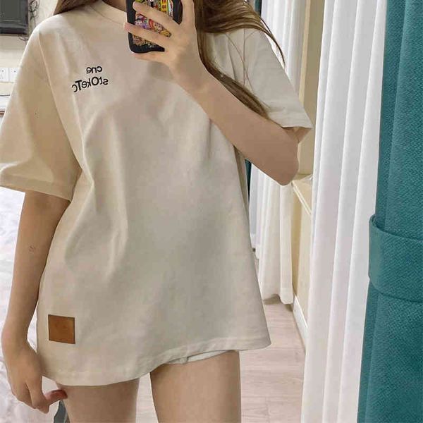 women's t-shirt summer ac square small smiling face washing brand men's and women's short sleeve loose couple large t-shirt r, White
women's t-shirt summer ac square small smiling face washing brand men's and women's short sleeve loose couple large t-shirt r, White