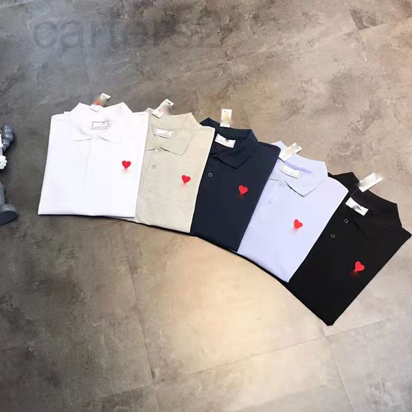 men's polos designer chaopai minority love embroidery polo collar pure color bead ground cotton lapel short sleeve t-shirt for men and, White;black
men's polos designer chaopai minority love embroidery polo collar pure color bead ground cotton lapel short sleeve t-shirt for men and, White;black