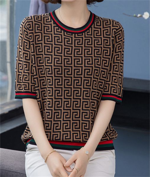 designer women summer short sleeve sweater woman o-neck knit fashion ins style trendy letter print lady t-shirt sweater shi, White
designer women summer short sleeve sweater woman o-neck knit fashion ins style trendy letter print lady t-shirt sweater shi, White