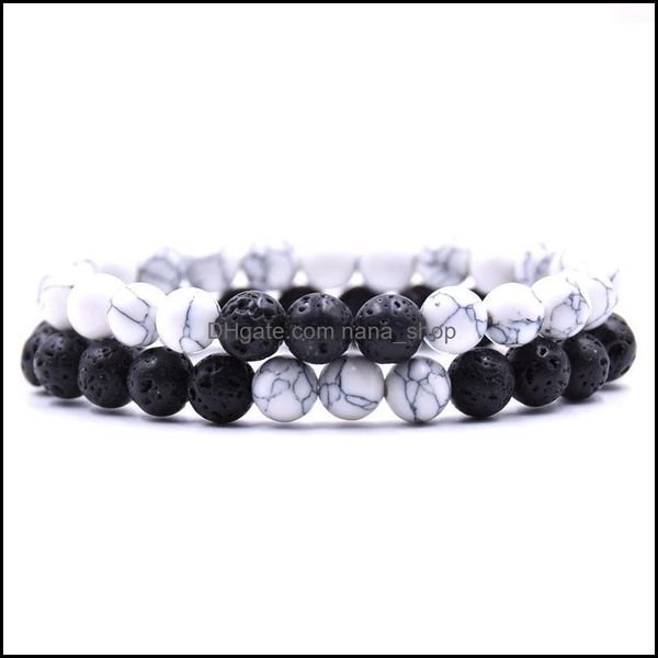 beaded strands bracelets jewelry 8mm lava stone white turquoise essential oil per diffuser stretch yoga drop delivery 2021 mddoy, Black
beaded strands bracelets jewelry 8mm lava stone white turquoise essential oil per diffuser stretch yoga drop delivery 2021 mddoy, Black