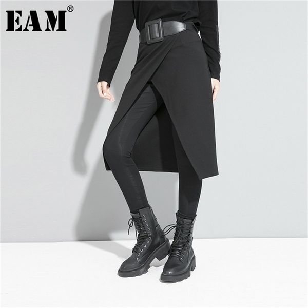 eam high elastic waist black stitch long false two trousers new loose fit pant fashion spring autumn 1s191 201112, Black;white
eam high elastic waist black stitch long false two trousers new loose fit pant fashion spring autumn 1s191 201112, Black;white