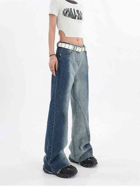 2022 e-girl high waist blue gradient jeans gothic harajuku denim pants long baggy straight pants women wide pipes streetwear l220726
2022 e-girl high waist blue gradient jeans gothic harajuku denim pants long baggy straight pants women wide pipes streetwear l220726