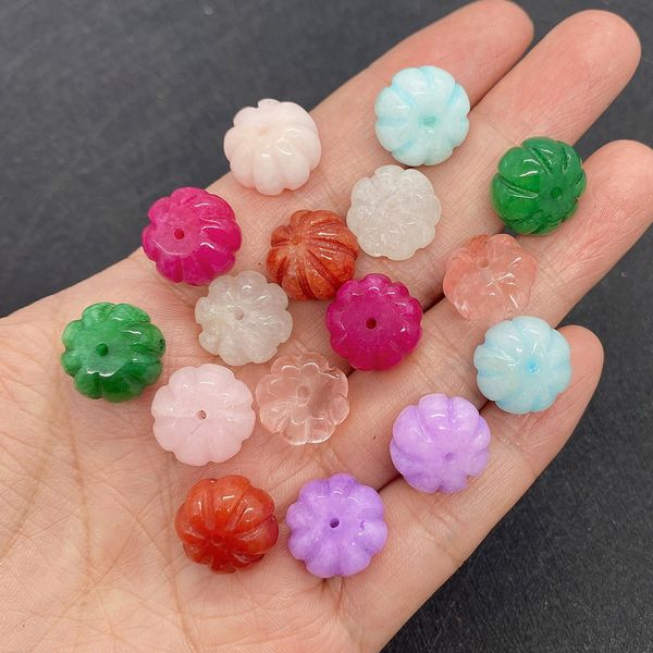 8x14mm pumpkin shaped crystal stone beads pink white green orange punched loose bead diy jewelry making accessories, Black
8x14mm pumpkin shaped crystal stone beads pink white green orange punched loose bead diy jewelry making accessories, Black
