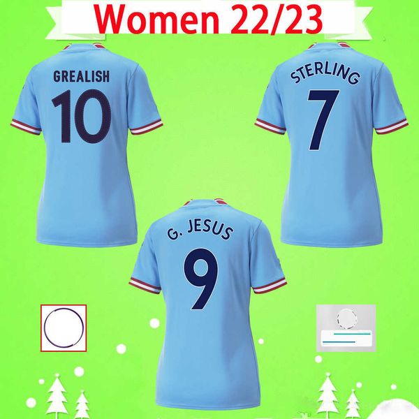 women 2022 2023 soccer jerseys girls grealish 22 23 man sterling ladies football shirt home away foden de bruyne gesus bernardo mahrez, Black;yellow
women 2022 2023 soccer jerseys girls grealish 22 23 man sterling ladies football shirt home away foden de bruyne gesus bernardo mahrez, Black;yellow