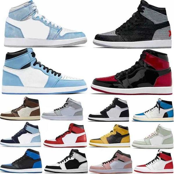 men women 1s basketball shoes jumpmans 1 high og university blue light smoke grey unc patent court purple chicago obsidian mens sports, Black
men women 1s basketball shoes jumpmans 1 high og university blue light smoke grey unc patent court purple chicago obsidian mens sports, Black