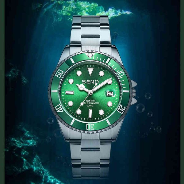 fashion watchgreen water ghost non mechanical watch waterproof fashion luminous men's watch, Slivery;brown
fashion watchgreen water ghost non mechanical watch waterproof fashion luminous men's watch, Slivery;brown