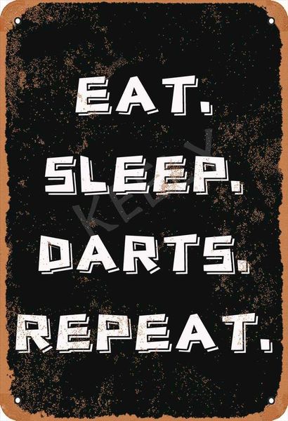 eat sleep darts repeat retro metal decor wall plaque vintage tin sign for house cafe club home or bar
eat sleep darts repeat retro metal decor wall plaque vintage tin sign for house cafe club home or bar