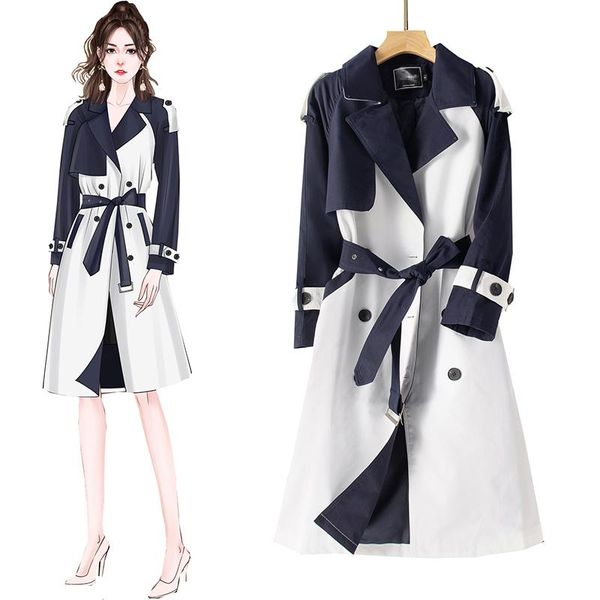 women's trench coats spring autumn windbreaker female outerwear oversize fashion thinner medium long korean coat women overcoatwomen�, Tan;black
women's trench coats spring autumn windbreaker female outerwear oversize fashion thinner medium long korean coat women overcoatwomen�, Tan;black