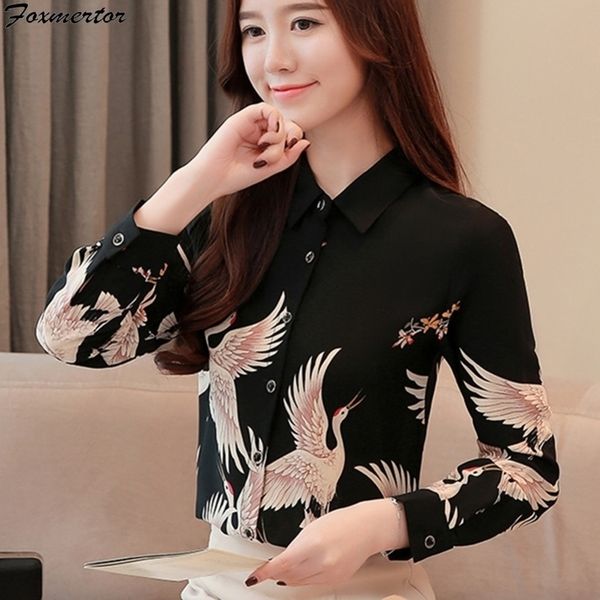 chiffon blouse women autumn retro female print shirts new fashion casual long sleeve black blusas chemisier femme y200828, White
chiffon blouse women autumn retro female print shirts new fashion casual long sleeve black blusas chemisier femme y200828, White