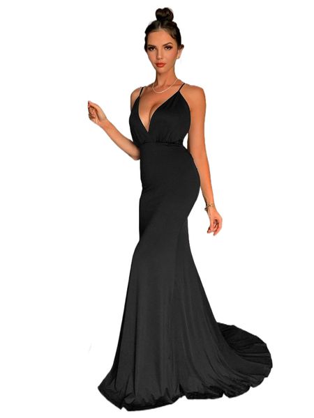 joyfunear crisscross tied backless mermaid hem floor length prom dress f4lx#, Black;gray
joyfunear crisscross tied backless mermaid hem floor length prom dress f4lx#, Black;gray