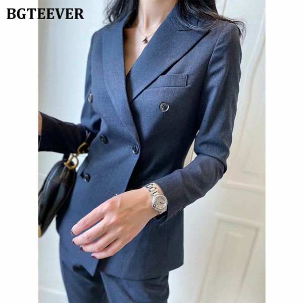 2 pieces office ladies pant suits autumn winter double breasted slim jackets & pencil pants female trouser suit, White
2 pieces office ladies pant suits autumn winter double breasted slim jackets & pencil pants female trouser suit, White