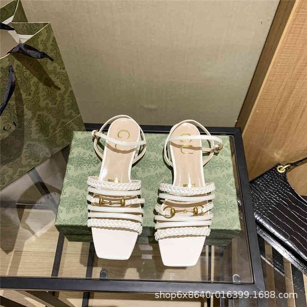 sandals g family summer style square head horse clasp thick heel sandals fairy wind net red woven one line belt versatile shoes ksgl, Black
sandals g family summer style square head horse clasp thick heel sandals fairy wind net red woven one line belt versatile shoes ksgl, Black
