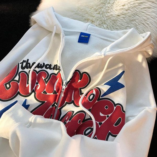 women's hoodies & sweatshirts american hiphop style letter hoodie women winter 2022 harajuku street couple high loose zipper cardigan c, Black
women's hoodies & sweatshirts american hiphop style letter hoodie women winter 2022 harajuku street couple high loose zipper cardigan c, Black
