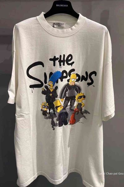 balencaigass shirt purchase 22ss simpson cartoon joint loose short sleeve t-shirt for men and women fashion trend shirts, White;black
balencaigass shirt purchase 22ss simpson cartoon joint loose short sleeve t-shirt for men and women fashion trend shirts, White;black