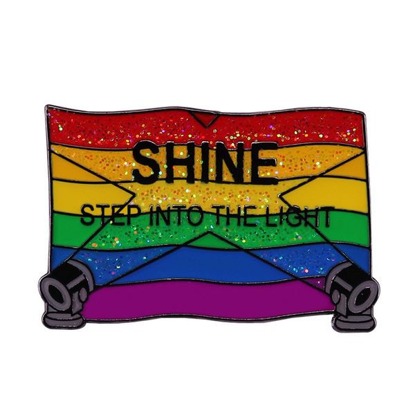step into the light rainbow flag brooch pins enamel metal badges lapel pin brooches jackets jeans fashion jewelry accessories, Blue
step into the light rainbow flag brooch pins enamel metal badges lapel pin brooches jackets jeans fashion jewelry accessories, Blue