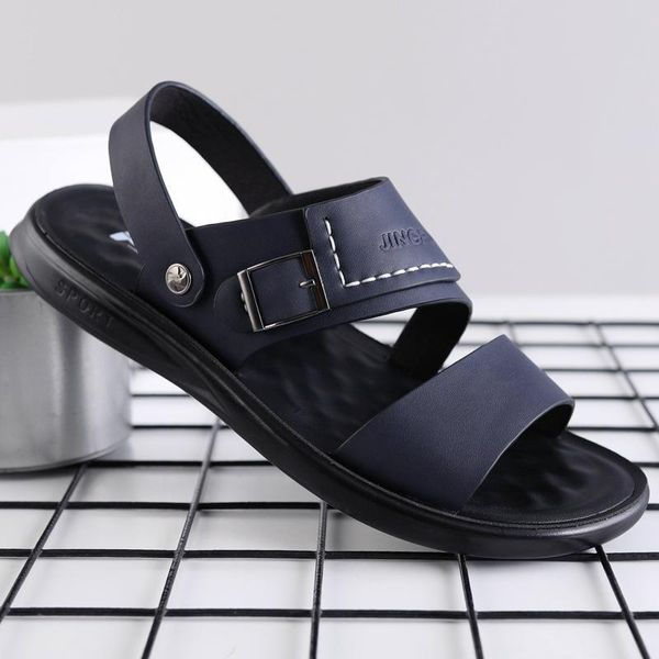 sandals men's 2022 summer leather beach shoes casual non-slip outdoor two wear and slipperssandals, Black
sandals men's 2022 summer leather beach shoes casual non-slip outdoor two wear and slipperssandals, Black