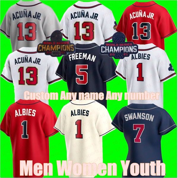 2022 world series champion men women youth baseball jerseys ronald acuna jr. atlanta marcell ozuna freddie an dansby swanson brave deion san, Blue;black
2022 world series champion men women youth baseball jerseys ronald acuna jr. atlanta marcell ozuna freddie an dansby swanson brave deion san, Blue;black