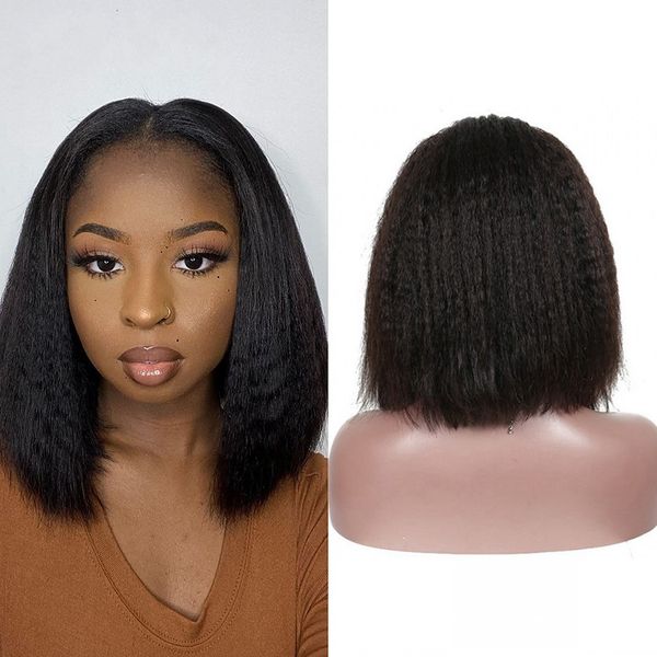 indian lace front bob wigs for black women 150% natural color kinky straight short human hair wig, Black;brown
indian lace front bob wigs for black women 150% natural color kinky straight short human hair wig, Black;brown