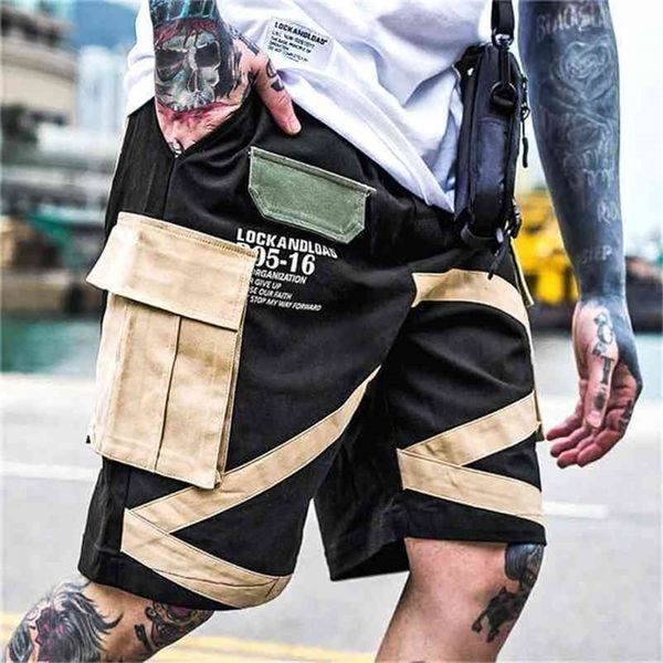 men streetwear camouflage cargo shorts pants male loose shorts mens hip hop multi-pocket shorts student military short pants 210330, White;black
men streetwear camouflage cargo shorts pants male loose shorts mens hip hop multi-pocket shorts student military short pants 210330, White;black