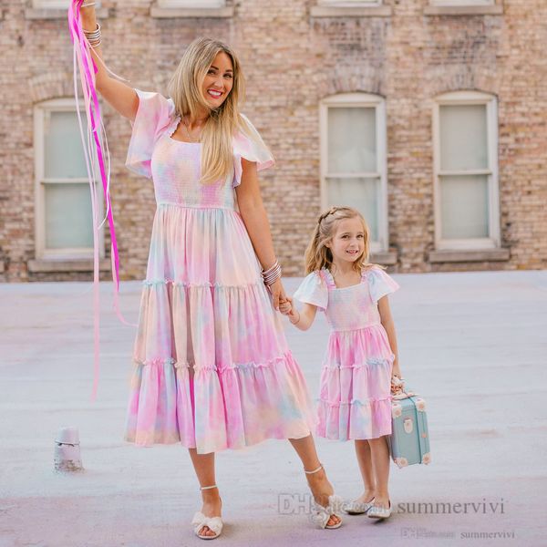 ins family matching outfits girls tie-dye beach holiday dress kids square collar puff sleeve princess dresses mommy and me clothing q7448, Blue
ins family matching outfits girls tie-dye beach holiday dress kids square collar puff sleeve princess dresses mommy and me clothing q7448, Blue