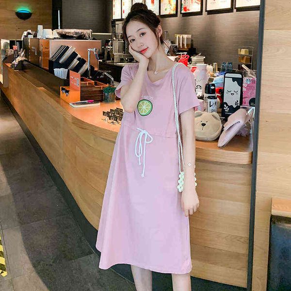pregnant women summer nursing dress short sleeves oneck drawstring waist zip breastfeeding clothes maternity breastfeeding tunic j220628, White
pregnant women summer nursing dress short sleeves oneck drawstring waist zip breastfeeding clothes maternity breastfeeding tunic j220628, White