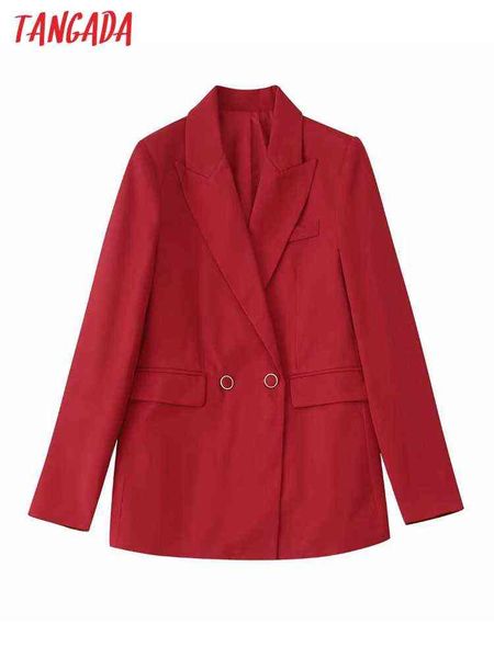 suit tangada women 2022 fashion red blazer coat vintage double breasted long sl, White;black
suit tangada women 2022 fashion red blazer coat vintage double breasted long sl, White;black