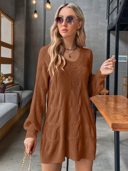 drop shoulder sweater dress w4oj#, White;black