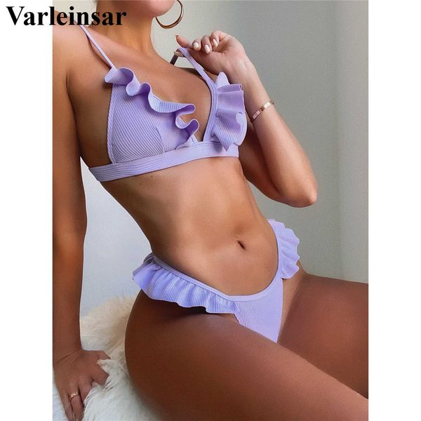2022 ruffled purple bikini women swimwear female swimsuit two-pieces bikini set padded bather bathing suit swim lady v2763, White;black
2022 ruffled purple bikini women swimwear female swimsuit two-pieces bikini set padded bather bathing suit swim lady v2763, White;black