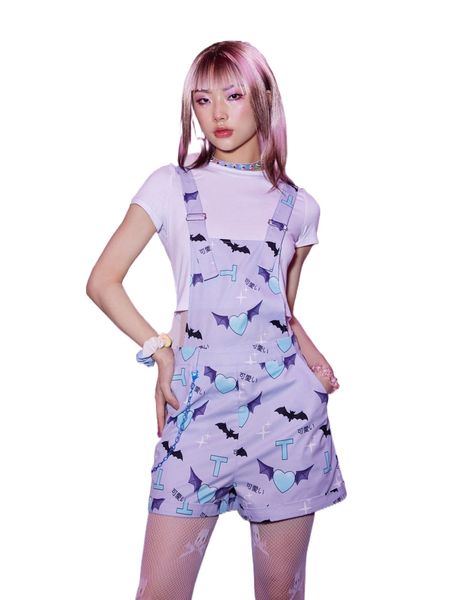 romwe anime allover heart & letter print jumpsuit 00bh#, Black;white
romwe anime allover heart & letter print jumpsuit 00bh#, Black;white