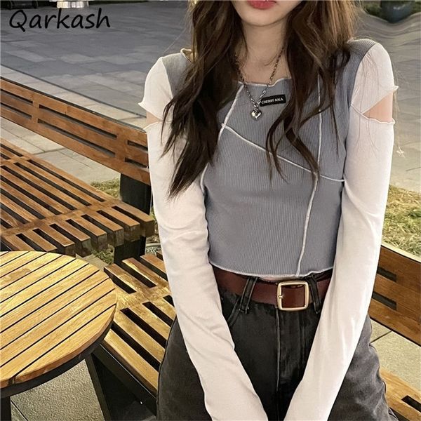 patchwork tshirts women long sleeve design harajuku fashion summer college slim crop allmatch soft leisure ins basic 220714, White
patchwork tshirts women long sleeve design harajuku fashion summer college slim crop allmatch soft leisure ins basic 220714, White