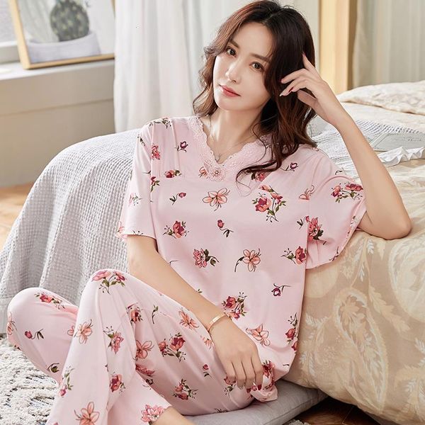 women sleepwear sets leisure clothes summer thin short sleeved pajamas fashion printing pyjamas modal lovely home clothing, Black;red
women sleepwear sets leisure clothes summer thin short sleeved pajamas fashion printing pyjamas modal lovely home clothing, Black;red