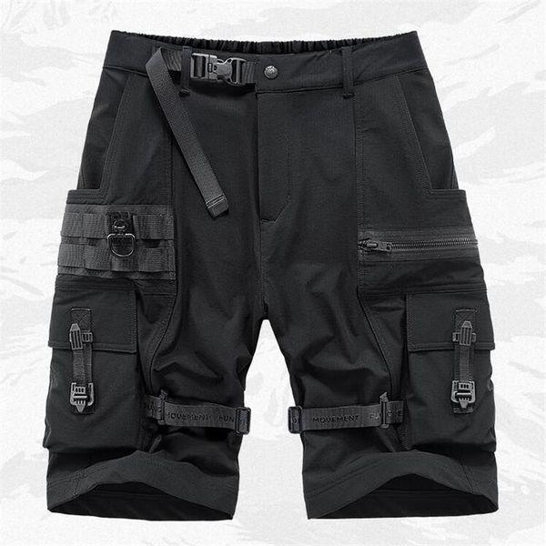 men's shorts men's hip hop cargo summer military techwear fashion harajuku tactical short pants with multi functional pocketsmen&#, White;black
men's shorts men's hip hop cargo summer military techwear fashion harajuku tactical short pants with multi functional pocketsmen&#, White;black