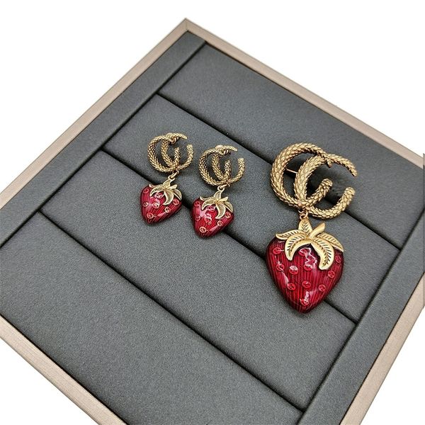 60% jewelry online ancient red strawberry earrings tiktok fashion personality high-end 925 silver needle earphone factory green shake with t, Golden
60% jewelry online ancient red strawberry earrings tiktok fashion personality high-end 925 silver needle earphone factory green shake with t, Golden