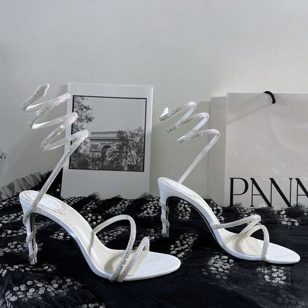 rene caovilla cleo rhinestone-studded snake strass stiletto heel sandals evening shoes women high heeled luxury designers ankle wraparound s, Black
rene caovilla cleo rhinestone-studded snake strass stiletto heel sandals evening shoes women high heeled luxury designers ankle wraparound s, Black