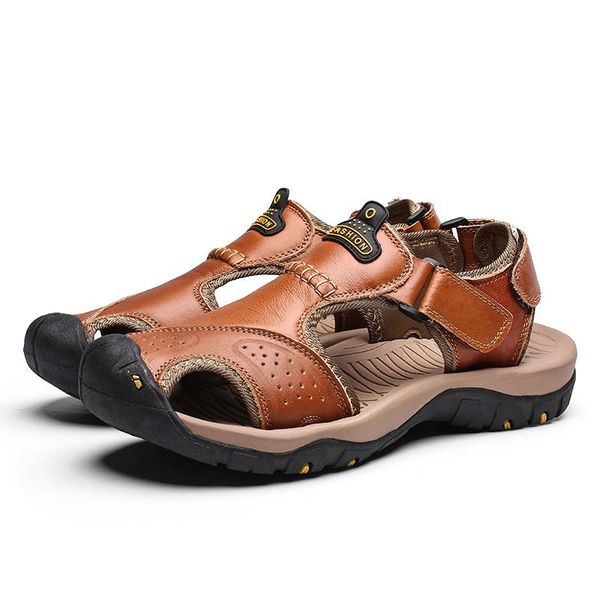 sandals men's shoes genuine leather men summer large size fashion slippers big 38-46sandals, Black
sandals men's shoes genuine leather men summer large size fashion slippers big 38-46sandals, Black